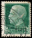 Stamp shows portrait of King Victor Emmanuel III