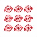 Stamp Sold Out Design Vector Collection Royalty Free Stock Photo