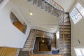 Spiral staircase inside Courtauld Gallery, Somerset House, London Royalty Free Stock Photo