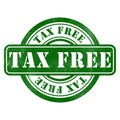 Stamp of Tax free