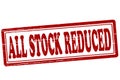 All stock reduced Royalty Free Stock Photo