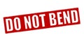 Do not bend Royalty Free Stock Photo