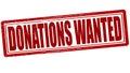 Donations wanted Royalty Free Stock Photo