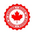 Stamp with text made in Canada