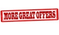 More great offers Royalty Free Stock Photo