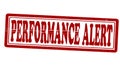 Performance alert