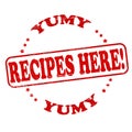 Recipes here Royalty Free Stock Photo