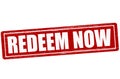 Redeem now Royalty Free Stock Photo