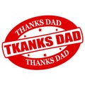 Thanks dad Royalty Free Stock Photo
