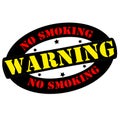 Warning no smoking