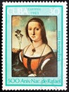 Stamp from the 500th anniversary of the birth of Raphael