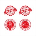 Stamp welcome to Istambul Turkey Collection