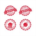 Stamp Welcome to japan vector design Collection