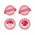 Stamp Welcome to Singapore vector design Collection