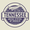 Stamp Welcome to Tennessee, United States