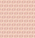 Inspired by 70`s wallpaper feminine vector pattern in pink and coral tones Royalty Free Stock Photo