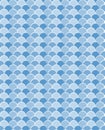 Soft and sweet blue waves chevron vector pattern