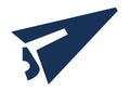 Illustrative icon of a stylized plane