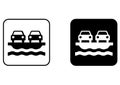 Veichle Ferry Icon Royalty Free Stock Photo