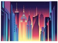 New York City skyline Royalty Free Stock Photo