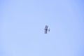Stampe biplane performing aerobatics in the sky