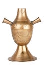 Stamped brass vase Royalty Free Stock Photo