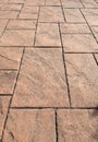 stamped concrete pavement, slate stone tile on cement stones pattern