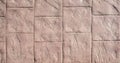 stamped concrete pavement, slate stone tile on cement stones pattern Royalty Free Stock Photo