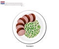 Stamppot with Smoked Sausage, A Traditional Dish of Netherlands Royalty Free Stock Photo