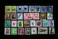 Stamps collage Japanese vintage collectors item