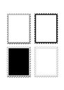 Stamps frame edge or boarder Royalty Free Stock Photo