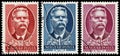 Stamps printed in Hungary show Maxim Gorky