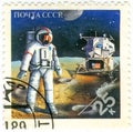 Stamps Printed In Russia Dedicated To Exploration In Space, Circ