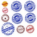 Stamps set vector collection
