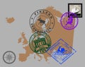 Stamps of theme Europe