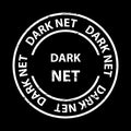 dark net stamp on black Royalty Free Stock Photo