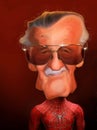 Stan Lee Caricature portrait