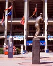 Stan Musial Statue, Busch Stadium, St. Louis, MO. Royalty Free Stock Photo