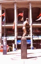 Stan Musial Statue at Old Busch Stadium, St. Louis, MO Royalty Free Stock Photo