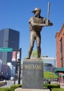 Stan Musial Statue, Outside Busch Stadium St. Louis Royalty Free Stock Photo