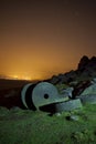 Stanage edge at night Royalty Free Stock Photo