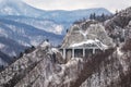 Stanca Teherau viaduct near Siriu dam, Romania Royalty Free Stock Photo