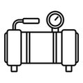 Stand air compressor icon, outline style Royalty Free Stock Photo