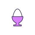 stand for eggs and eggs icon. Element of simple colored web icon for mobile concept and web apps. Isolated stand for eggs and eggs Royalty Free Stock Photo