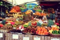 Stand with fruits on Viktualienmarkt Munich, Germany - 20.06.2015