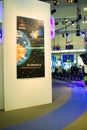 Stand of the Glonass-K in CEBIT computer expo Royalty Free Stock Photo
