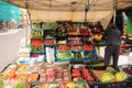 Showing the fresh fruit for sale on the weekly market.