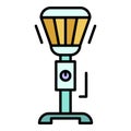 Stand heater icon color outline vector Royalty Free Stock Photo