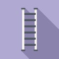 Stand ladder icon flat vector. Step construction Royalty Free Stock Photo