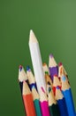 stand out colour pencils Royalty Free Stock Photo